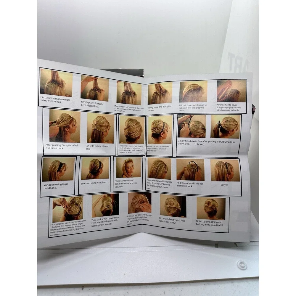 New‎ Bumpits Hair Volumizing Leave-In Inserts 5 Piece Warm Blonde